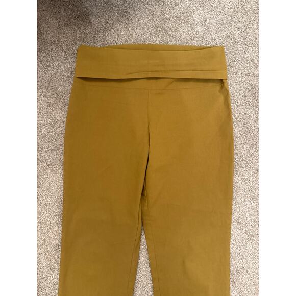 Bitte Kai Rand Magic FoldOver Stretch Slim Trouser Pants in Mustard, L - Picture 6 of 6